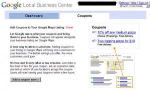 Google Places Optimization Offers and Coupons 300x180 Google Places Optimization